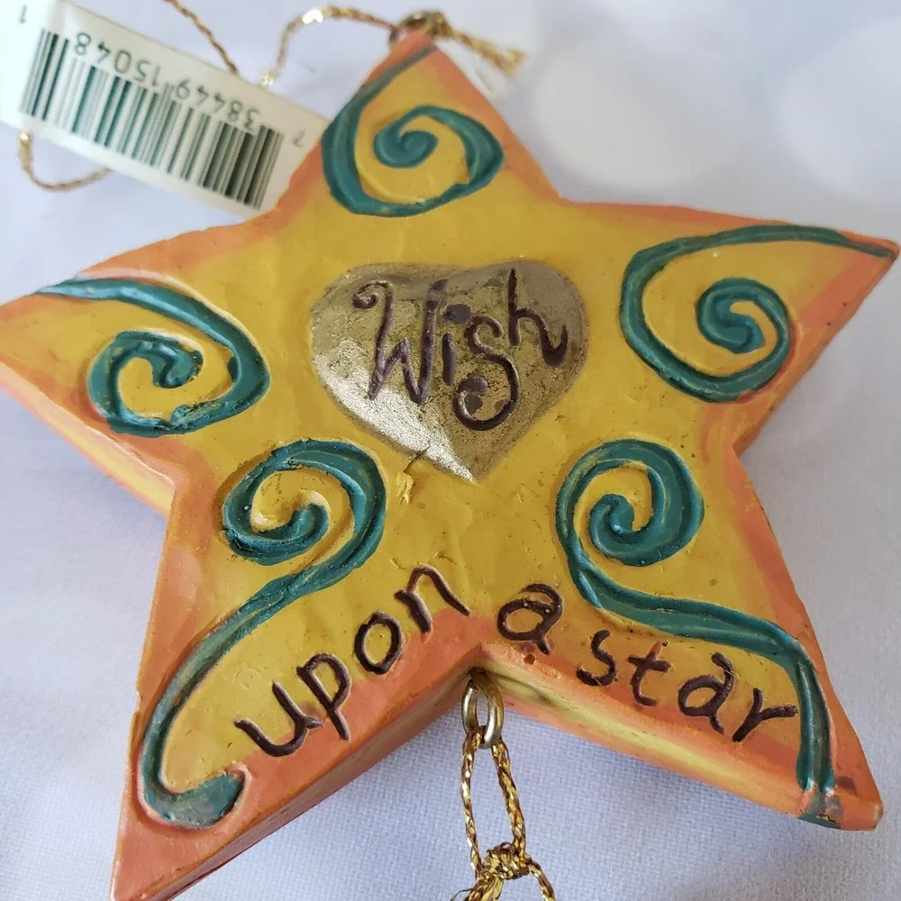 Wish Upon A Star Christmas Ornament Star Angel Midwest Country Decor - Picture 4 of 6